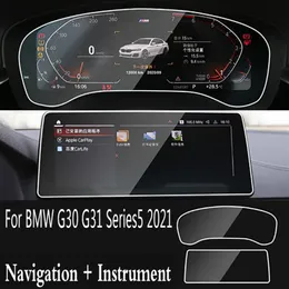 F￼r BMW G30 G31 Series5 2021 Karnavigation Instrumente LCD-Bildschirm Temperiertes Glasschutzfilm Anti-Kratzer-Zubeh￶r 12 5inch2413