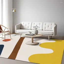 Mattor Nordiska geometri Morandi stort matta sammet Dywan matta och för vardagsrum sovrum te soffbord dekorativ golvmatta
