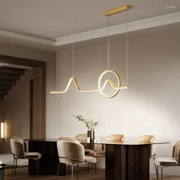Pendant Lamps Modern Simple Light Led Chandelier For Restaurant Coffee Bar Office Indoor Lighting Ceiling Hanging Lamp Luminaires