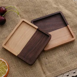 Tapetes de mesa de madeira Black Walnut Isolle Pad Creative Custom Wood Wood Tea