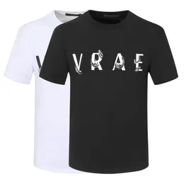 Camisetas masculinas de moda de grife masculina de manga curta