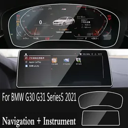 F￼r BMW G30 G31 Series5 2021 Karnavigation Instrumente LCD-Bildschirm Temperiertes Glasschutzfilm Anti-Kratzer-Zubeh￶r 12 5inch211J