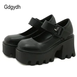 Dress Shoes Gdgydh High Quality Rubber Sole Japanese Style Platform Lolita Shoes Women Patent Leather Vintage Soft Sister Girls Shoes School 230225