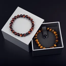 Moda labradorit silindir hematit boncuklu bilezik homme paslanmaz çelik el yapımı mücevher kadınlar erkekler orijinal hediye pulsera