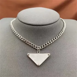 zilveren ketting dames heren ketting designer kettingen omgekeerde driehoek hanger Symbole liefde email Luxe designer sieraden diamant diamant vrouwen goud hart ketting