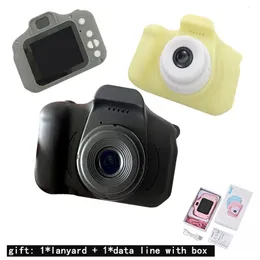 Oyuncak Kameralar Mini Karikatür Kamera Çocuklar İçin Eğitim Oyuncakları 2 İnç HD Dijital Kamera Video Kayıt Kayıt Kamera Oyuncakları Kızlar 230225