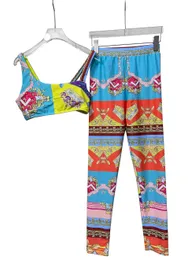 Abiti da yoga da donna di lusso Designer Set da yoga sexy senza maniche imbottito Abbigliamento sportivo estivo di moda caldo