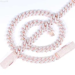 مصمم المجوهرات Hotsale مخصصة الأزياء 925 Sterling Sliver VVS Moissanite Diamond مع Gra Cuban Chain Link for Jewelry Necklace