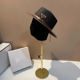 Designer Straw Hat Hat Luxury Gentleman Cap de alta qualidade masculino e feminino chapéu de chapéu de chapéu de chapéu de chapéu de chapéu de palha feminina jazz jazz de alta qualidade Hat de alta qualidade Protetor solar masculino