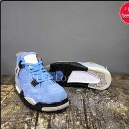 Dhgate OG University Blue Nubuck Basketball Shoes Mens and Women 4 SE Outdoor Sports Sneakers 4S Shoe White Oreo