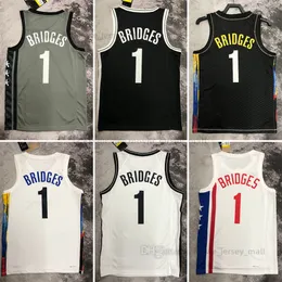 Printed 2023 New Basketball Jersey Mikal 1 Bridges Name Number Away High Quality Breathable Sport Sale High Quality