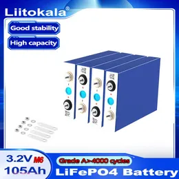 Liitokala 3 2V 100AH 105AH LifePO4バッテリー3C 300A DIYの排出12V 24V 36V 48V 400AHバッテリーパックボートスクーターCaravan255H