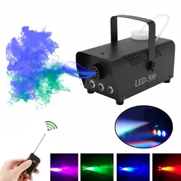 500W Wireless Control LED Fog Smoke Machine Remote RGB Color Smoke Ejector LED Professional DJ Party Stage Light212x
