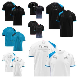 F1 Takım Sürücüsü T-Shirt Erkekler 2023 Sezon Yeni T-Shirt Kısa Kollu Yarış Tulumları Polo Gömlek Özelleştirme