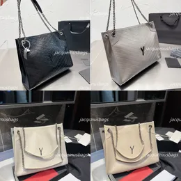 Womens Wrinkled Oil Wax Leather Shoulder Bag Luxury Designer Niki Shopping Tote Bags Shopper Large Capacity Handbag Lady Workbag Size 33-27-11cm
