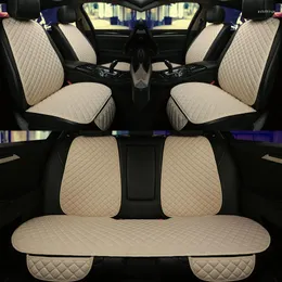Car Seat Covers 5 Seats Set Universal Fit Most Cars Protector With Backrest Automobile Line Cushion Pad Mat For Auto Truck
