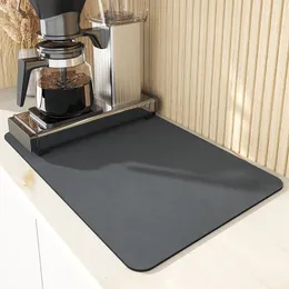 Tappetini per caffè Asciugatura super assorbente per macchina da cucina Tappetino di scarico per bagno ad asciugatura rapida Accessori per la casa Silicone 230227