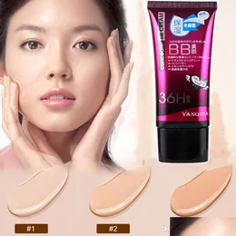 Bb Cc Creams Yanqina Nieuwe 3 kleuren Natuurlijke Flawless Cream Verhelderende Hydraterende Concealer Naakt Foundation Make-up Gezicht Schoonheid ook Dhkmg