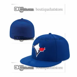 قبعات بيسبول مناسبة لفريق رجال من قطعة واحدة ، لون أسود وأزرق ملكي وأحمر اللون "تورنتو" P Flat Sport قبعات مغلقة بالكامل مقاس 7-8 للرجال والنساء MA2-08