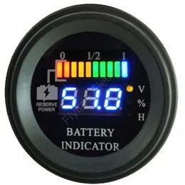 Ronde LED digitale batterijmeter ontlading indicator uur meter toestand van lading vorkheftruck EV 12V 24V 36V 48V 60V tot 100V264F