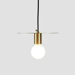 Pendant Lamps Modern Minimalist Bar Chandelier All Copper Creative Single Head Personality Bedroom Bedside Nordic Restaurant