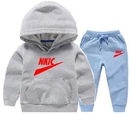 1-13Years Kinder Kleinkind Jungen Kleidung Set Marke Drucken Lange Ärmeln Hoodie Hosen Kinder Baby Mode Frühling Outfit Anzug