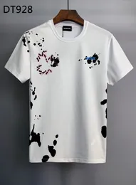 DSQ PHANTOM TURTLE męskie koszulki 2023 nowe męskie designerskie T shirt włochy modne koszulki letnia koszulka męska miękka i wygodna 100% bawełna topy 60913