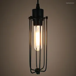 Hängslampor American Retro led E27 enkelhet ljus hängande ljus hem förbättring järn dekoration för kafé lampa