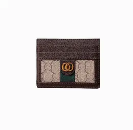 5A Luxus Designer -Kartenhalter Origina G Hochwertige echte Leder Frauen Männer Geldbörse Kreditmünze Mini Brieftasche Doppelseitige Brieftaschen Schlüssel Schlüssel