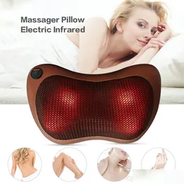 Cuscini per il collo massaggianti Nuovo cuscino Masr Riscaldamento elettrico a infrarossi Impastamento Shoder Schiena Corpo Mas Auto Casa Dualuse Drop Delivery Salute Dh1Eh