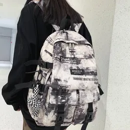 Backpack Men 2023 Student Bookbag Graffiti Travel Mochi School To for Girl