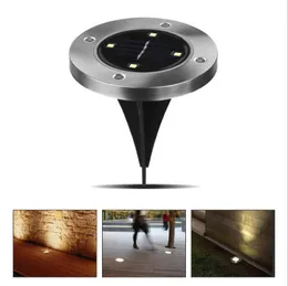 Lâmpadas de gramado Solar Light Ground 4 LED / 8 LEDs IP65 Lâmpada à prova d'água para decoração de jardim ao ar livre