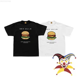 2022SS Maglietta fatta umana da uomo Donne di alta qualità Slub Cotton Burger Maglietta Tops Tops 0227