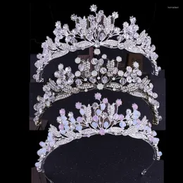 Haarspangen Luxus Strass Kristall Noiva Tiaras und Kronen Kopfschmuck Hochzeit Braut Diadem Koronale Kopfbedeckung Brautaccessoires JL