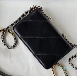 Top -Tier -Designer -Brieftaschen Frauen Brieftaschen Geldbörsen 66 Kreditkartenhalter Klassiker gesteppt Doppelklappe Mini Größe 19CM Lady HA203V