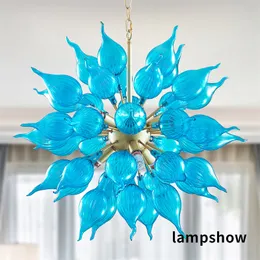 Европейские американские подвесные лампы Dia26 синий цвет круглый