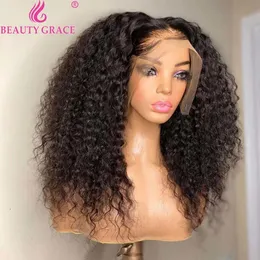 Synthetic Wigs 13X4 Curly Lace Frontal Human Hair Wigs For Women 30 Inch Lace Front Wig Kinky Curly Human Hair Wig 250 Density Lace Closure Wig 230225