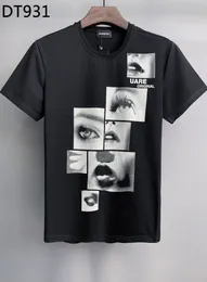 DSQ Phantom Turtle 남자 티셔츠 2023 New Mens 디자이너 티셔츠 이탈리아 패션 Tshirts 여름 티셔츠 남성 부드럽고 편안한 100%면 탑 6855