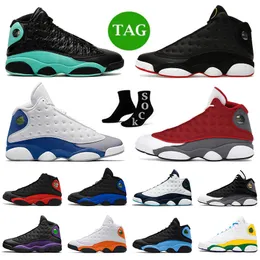 Jumpman Herren 13 Basketballschuhe Lucky Green Womens 13s Playoffs French Blue Flint Olive Del Sol Jumpmans 13s Sports Obsidian Black Flint Trainer Ankunft Turnschuhe