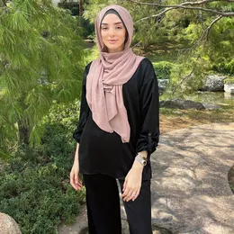 Ubranie etniczne Dwuczęściowy zestaw Dubai abaya Turkey Shirt Spodnie muzułmańskie zestawy sukienki islam islam garnitury Abayas dla kobiet zespoły Musulman