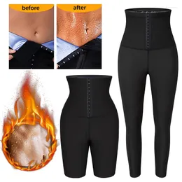 Women's Shapers Sweat Sauna Pants Body Shaper Weight Loss Slimming Waist Trainer Shapewear Tummy Thermo Leggings Five/Nine Point Shorts