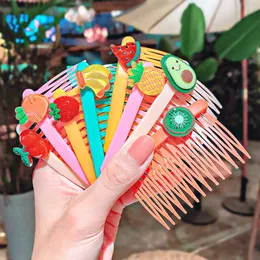 Hårtillbehör Korea Child Cartoon Insert Comb Hairpin Bangs Net Red Bundle Girls Head Card Emission Hair Clips Kawaii Headwear