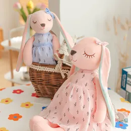 Симпатичная пасхальная кролика с длинными ушами плюшевая мягкая фаршированная игрушка для животных кроличьи плюшевые кукол игрушка пасхальная подарок E23