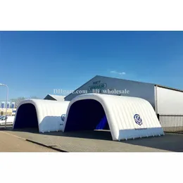 6x4x3m Şişirilebilir Playhouse reklam çadırı etkinlik aşaması kapağı şişme kanal koridoru ile hava üfleyici ile sergi fuarı iş kiralama
