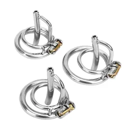 Cockrings Olo masculino de castidade masculina brinquedos sexuais para homens gaiola de pênis com galo de galo de cateter jogos de aço inoxidável jogos adultos 230227