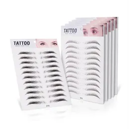 3D Eyebrow Sticker Bionic Brow Semi-Permanent Water Transfer Waterproof Tattoo Eye Brow broderi Eyebrow Patch Makeup Tools307s