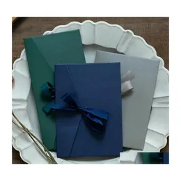 car dvr Gift Wrap 50Pcs/Set Vintage Ribbon Kraft Blank Paper Envelopes Wedding Invitation Envelope /Gift Envelope/12 Colors Drop Delivery Ho Dhjvg