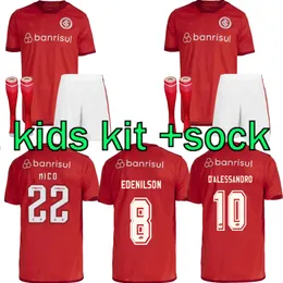 2023 2024 SC Internacional Soccer Jerseys kids sock kit Brazils sport Camisa GUERRERO T.GALHARDO October masculino feminino football shirts