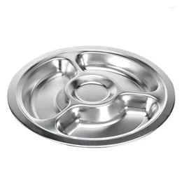 Bowls Stainless Steel Baby Plates Divided Toddler Portion Control Container Plate Reusable Kids