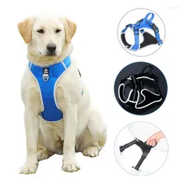 Collari per cani Reflective No Pull Harness con manico Oxford Medium Vest Pet regolabile traspirante per piccoli allenamenti di grandi dimensioni